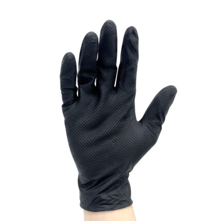 JETA SAFETY NATRIX УЛЬТРАПРОЧНЫЕ НИТРИЛОВЫЕ ПЕРЧАТКИ ЧЁРНЫЕ С ТЕКСТУРОЙ